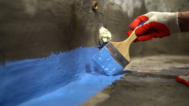 Commercial Emergency Waterproofing project at a Powell, OH business property by SJ Waterproofing Pros